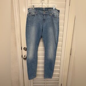 7 For All Mankind Gwenevere Skinny Jeans – Size 30, Medium Wash
